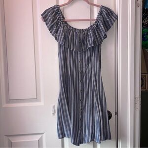 American Eagle Outfitters Navy Striped Dress